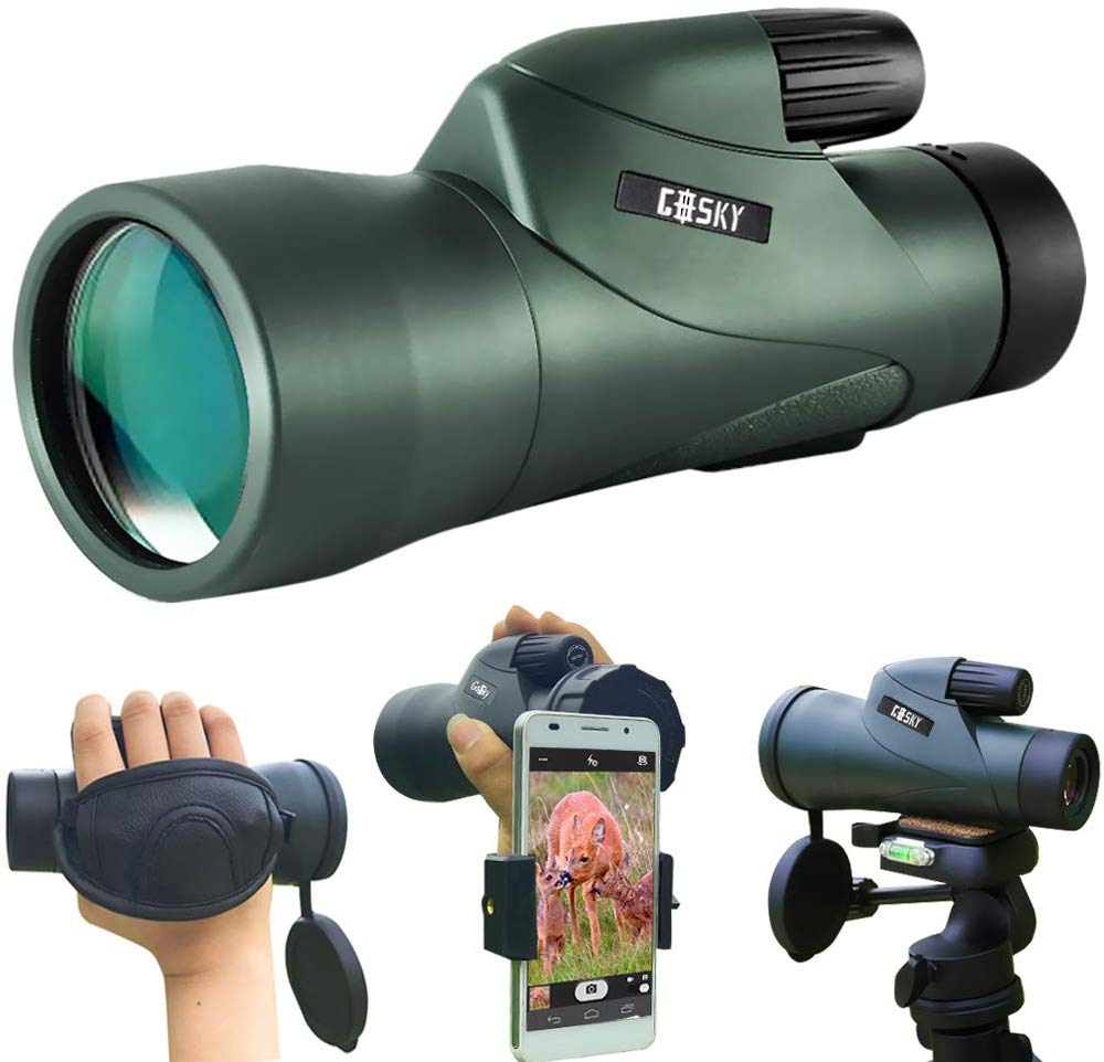 7. Gosky 12x55 High Definition Monocular Telescope.