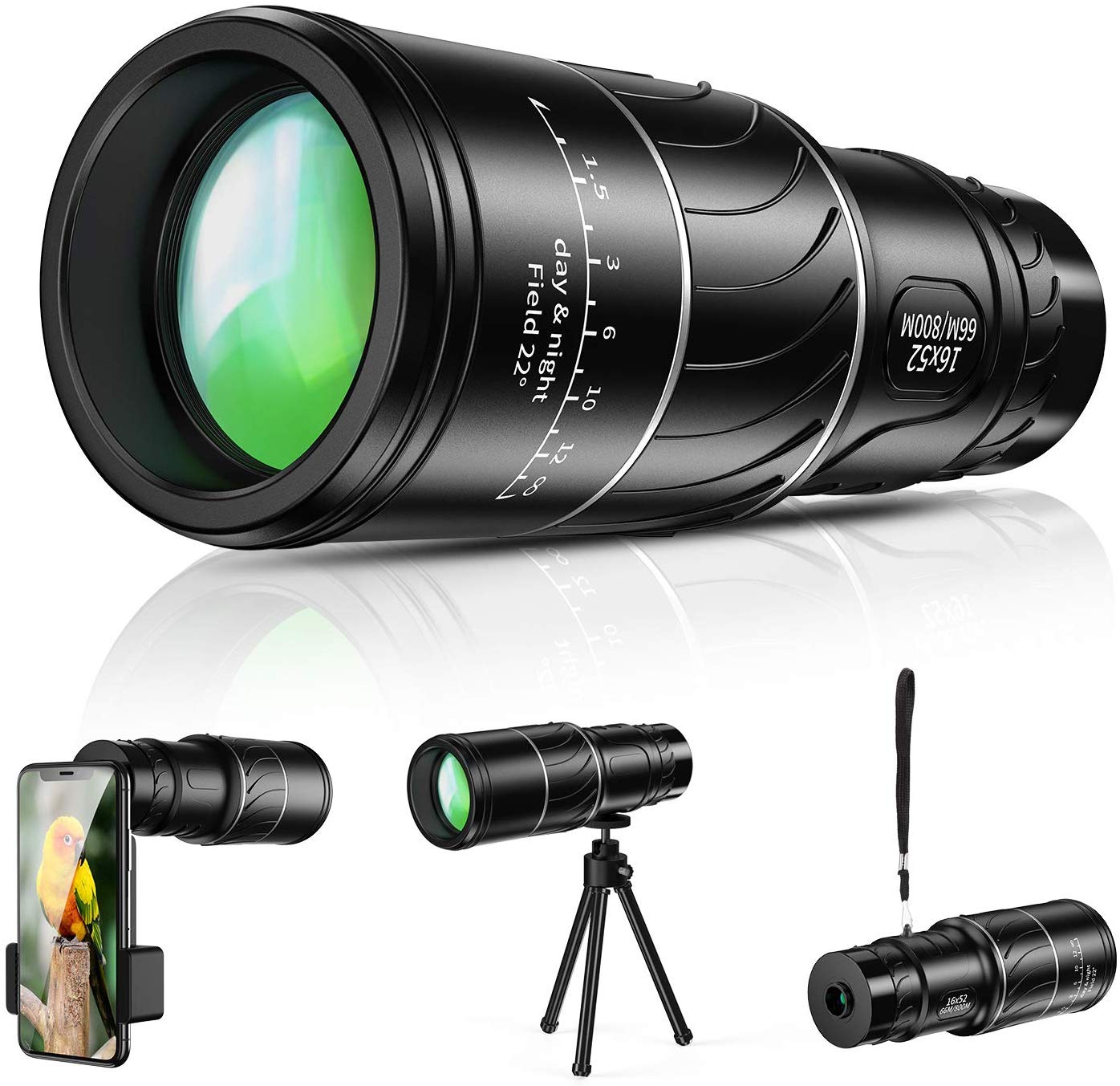 10. Monocular Telescope, 16x52 High Power by Hmount.