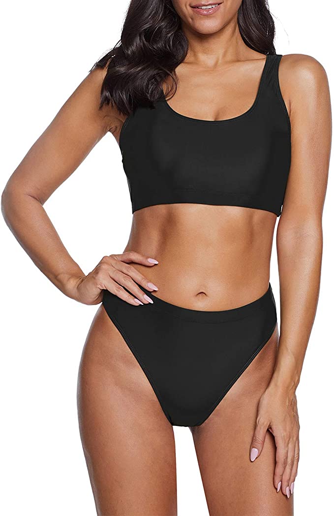 6. Zando Womens Swimsuits Halter Push Up Bikini