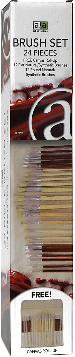 6. Art Advantage Oil and Acrylic Brush Set