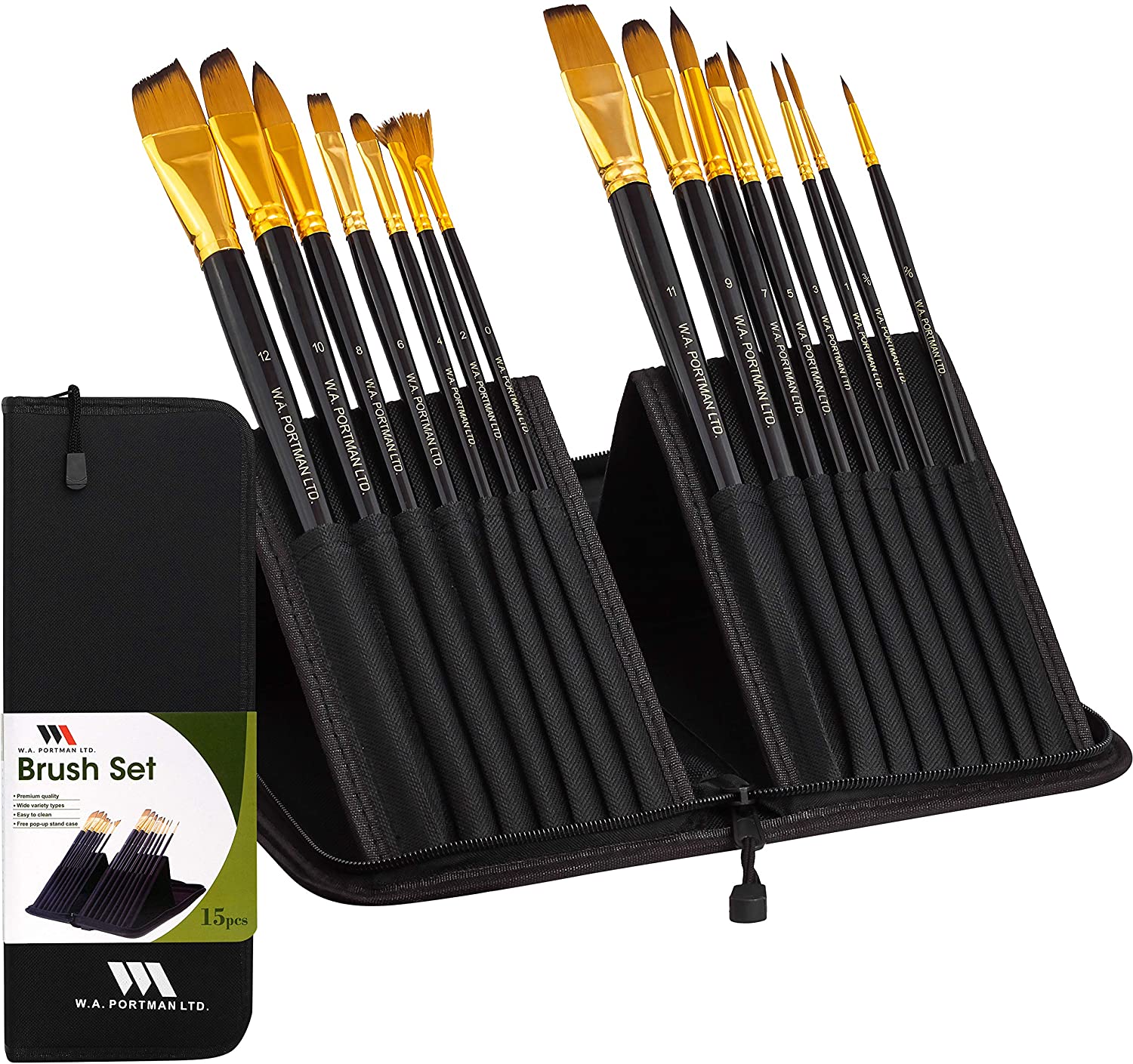 1. WA Portman Artist Paint Brush Set