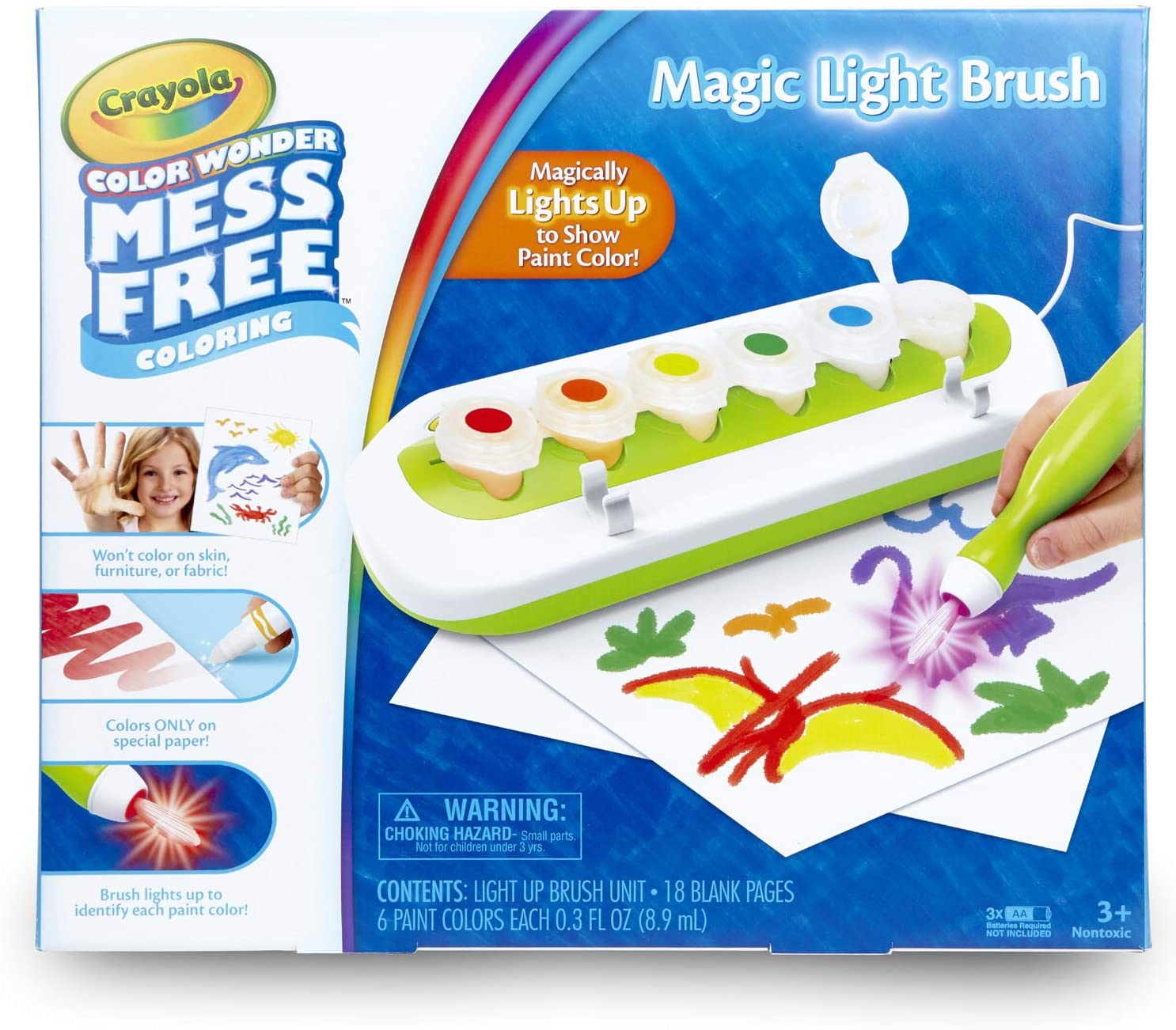 4. Crayola Color Wonder Mess Free Magic Light Brush 2.0 Paint Set,