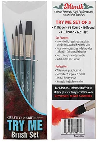 2. Creative Mark Artist Paint Brush Set