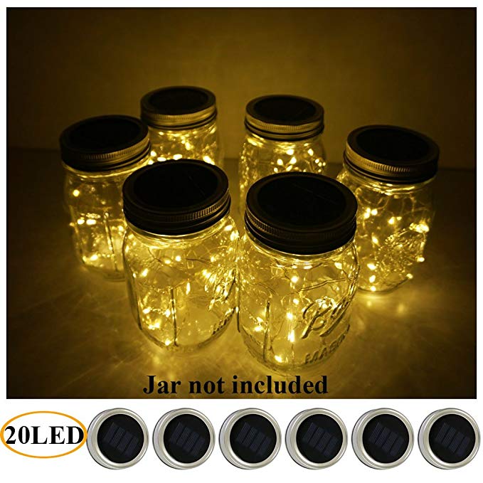 3. 6 pack 20 LED Patio