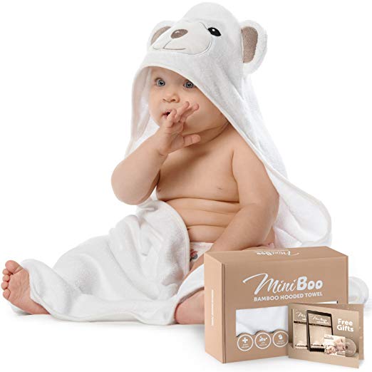 8. Premium Ultra Soft Organic Baby Hooded Baby Towels $20.95