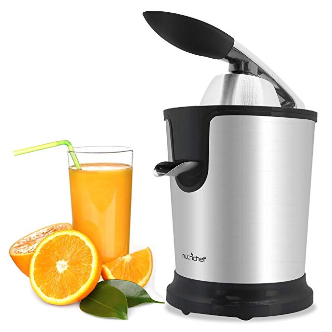 3 Stainless Steel Electric Juice Press - Citrus Juicer Squeezer Masticating Machine 160W Power