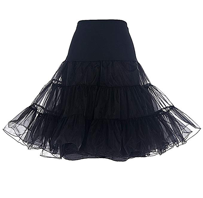 4. Women's vintage rockabilly petticoat skirt tutu 1950's underskirt