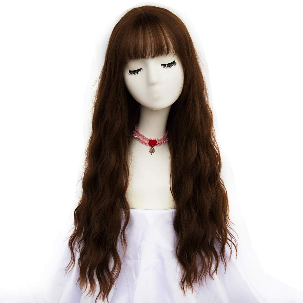 8. BROWN WIG - LONG WAVY HAIR 