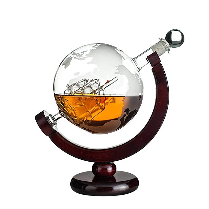 8. Globe Whiskey Decanter.