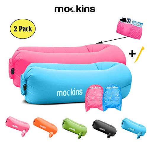 6: Mockins 2 Pack Inflatable Lounger Air Sofa