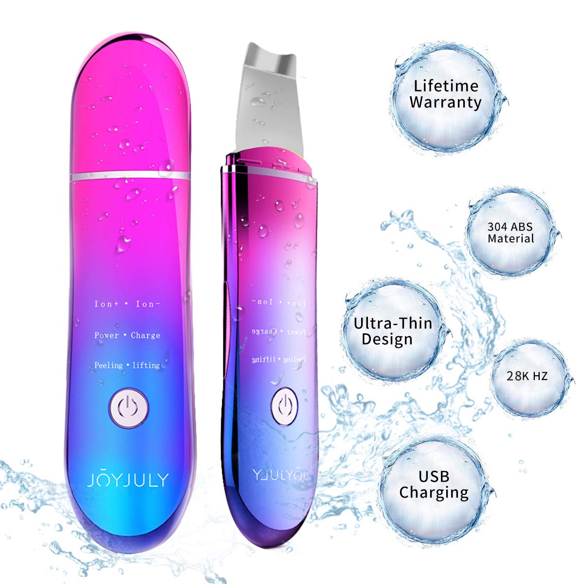 1: JOYJULY Skin Scrubber Face Spatula, Facial Cleansing Scraper Peel Pores Cleanser