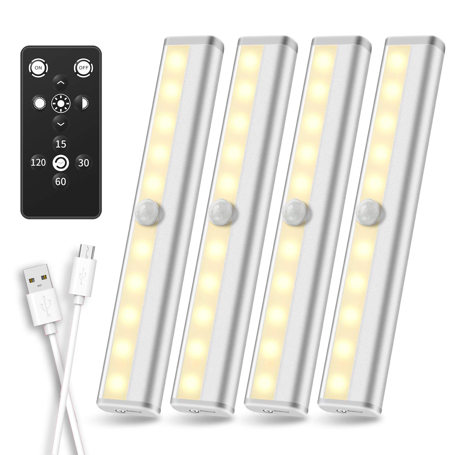 5. Under Cabinet Lighting Remote Control SZPKLED Rechargeable LED Lights