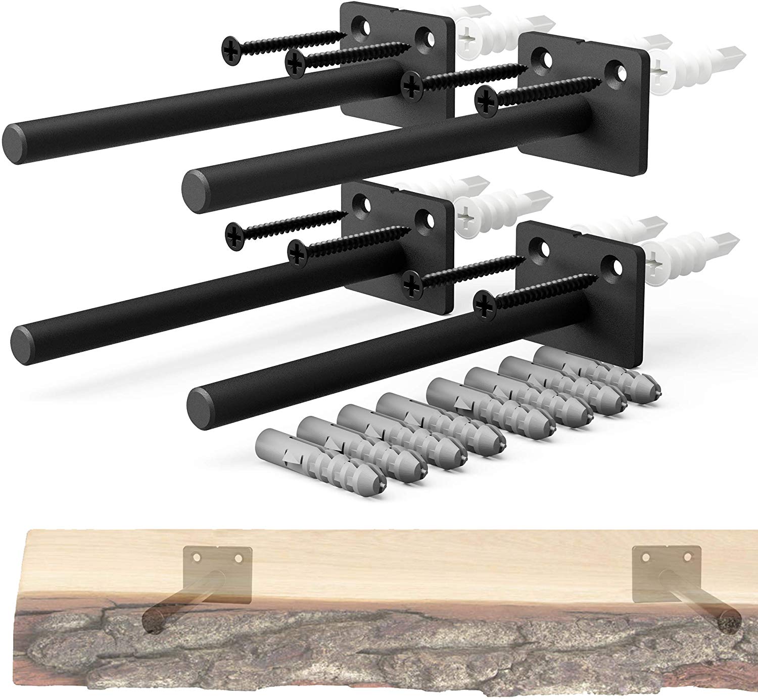 5. Solid Steel Floating Shelf Bracket