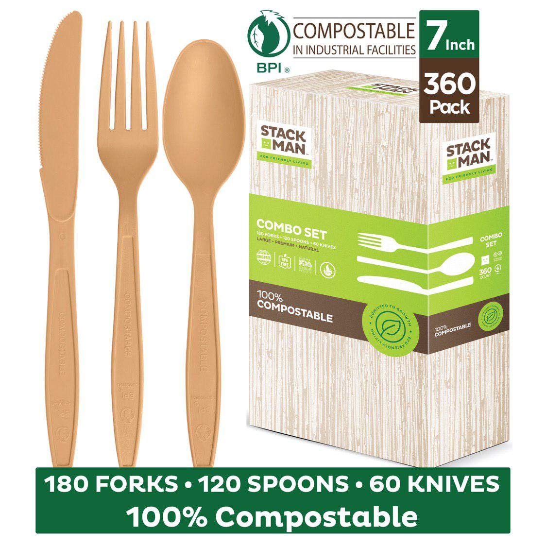 3. Stack Man Disposable Cutlery