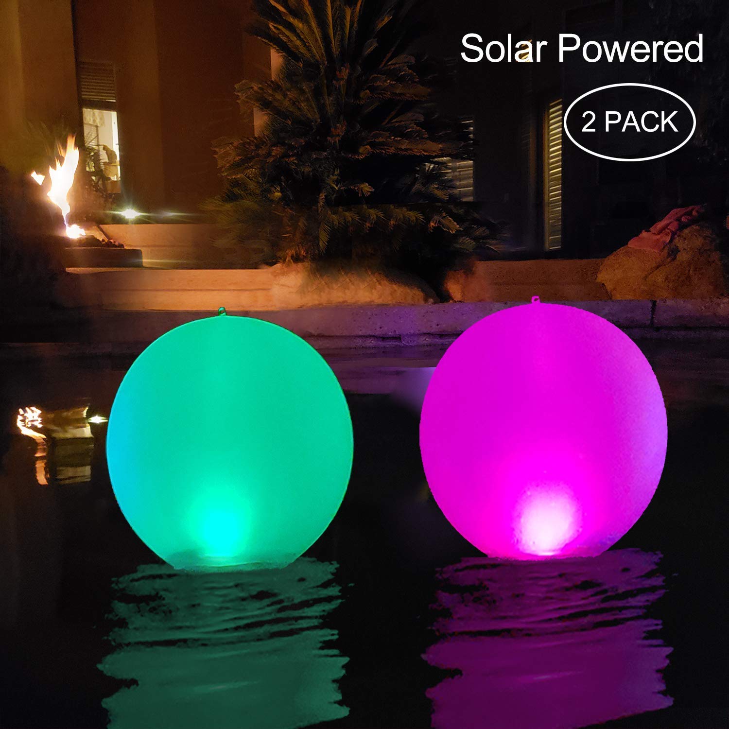 4. Inflatable Waterproof Floating Pool Lights