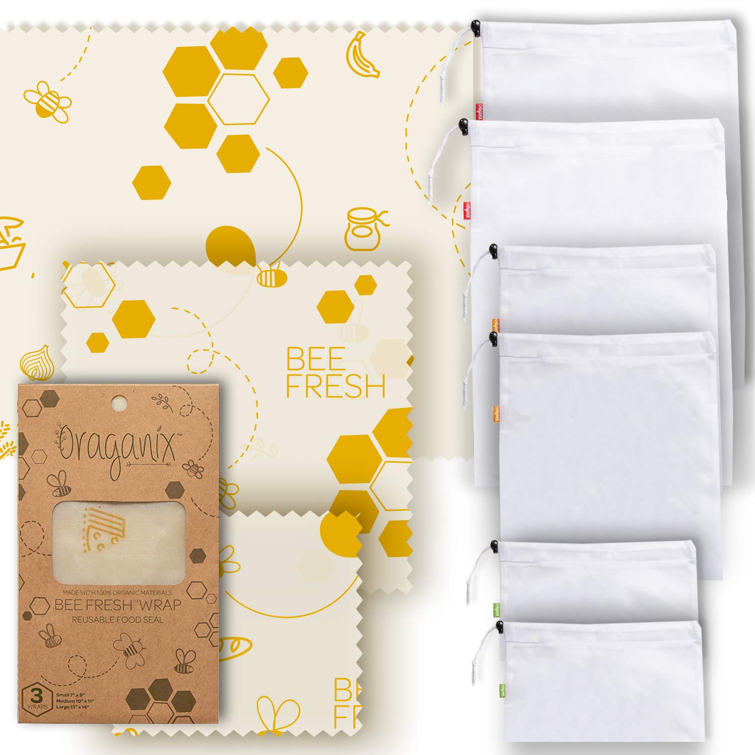 2. Oraganix Bee recent Beeswax Wrap