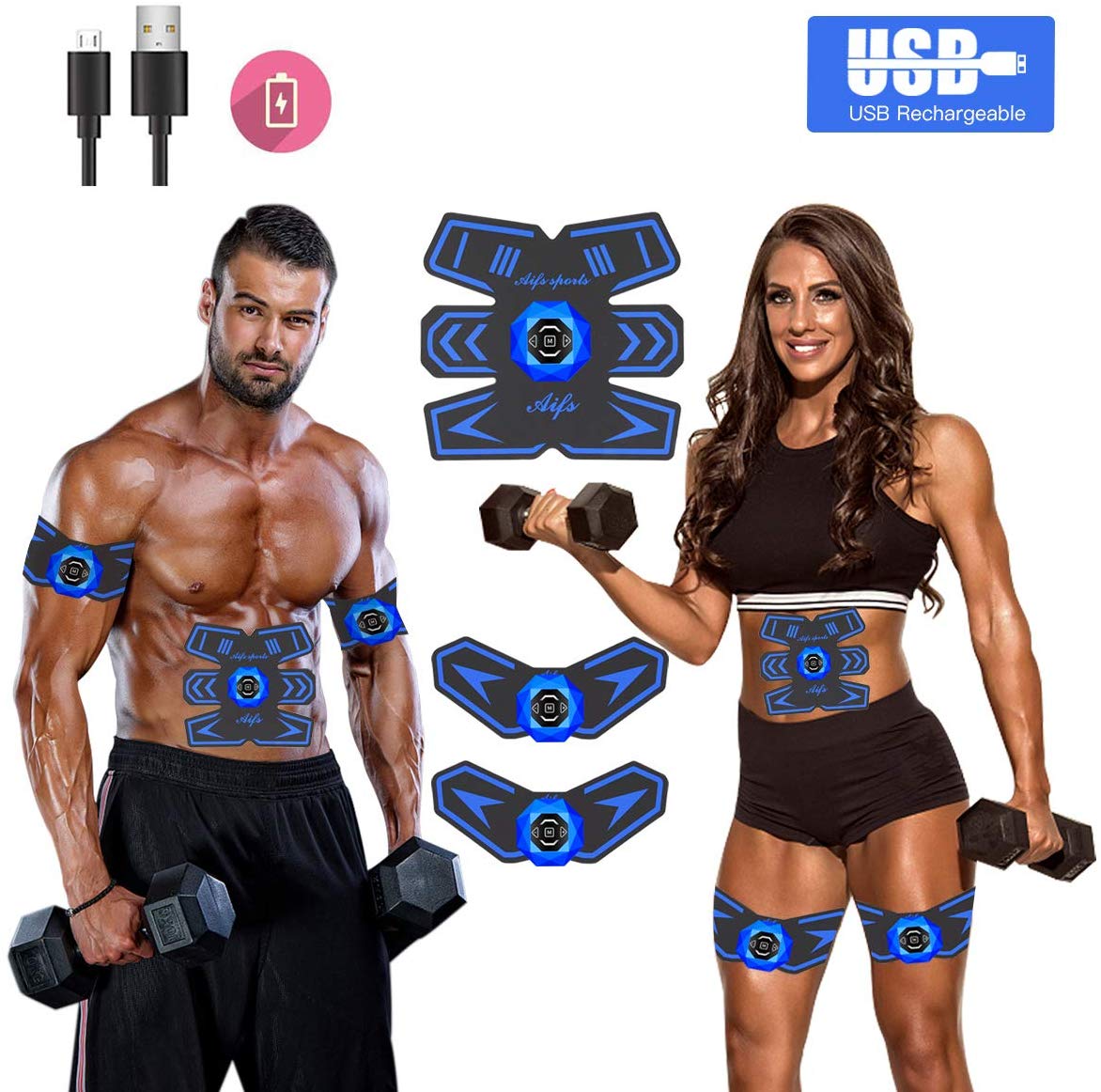 10. SHENGMI ABS Stimulator Hips Trainer