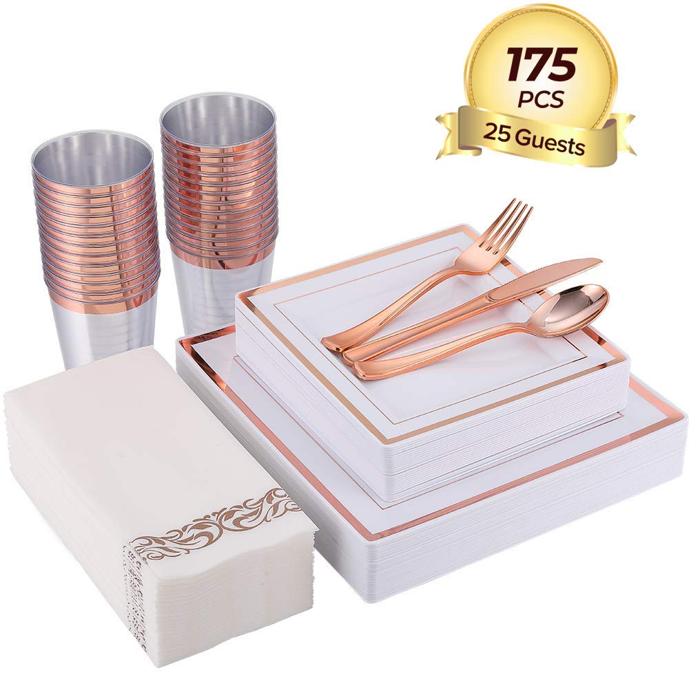 4. FOCUS LINE 175PCS Rose recent tableware