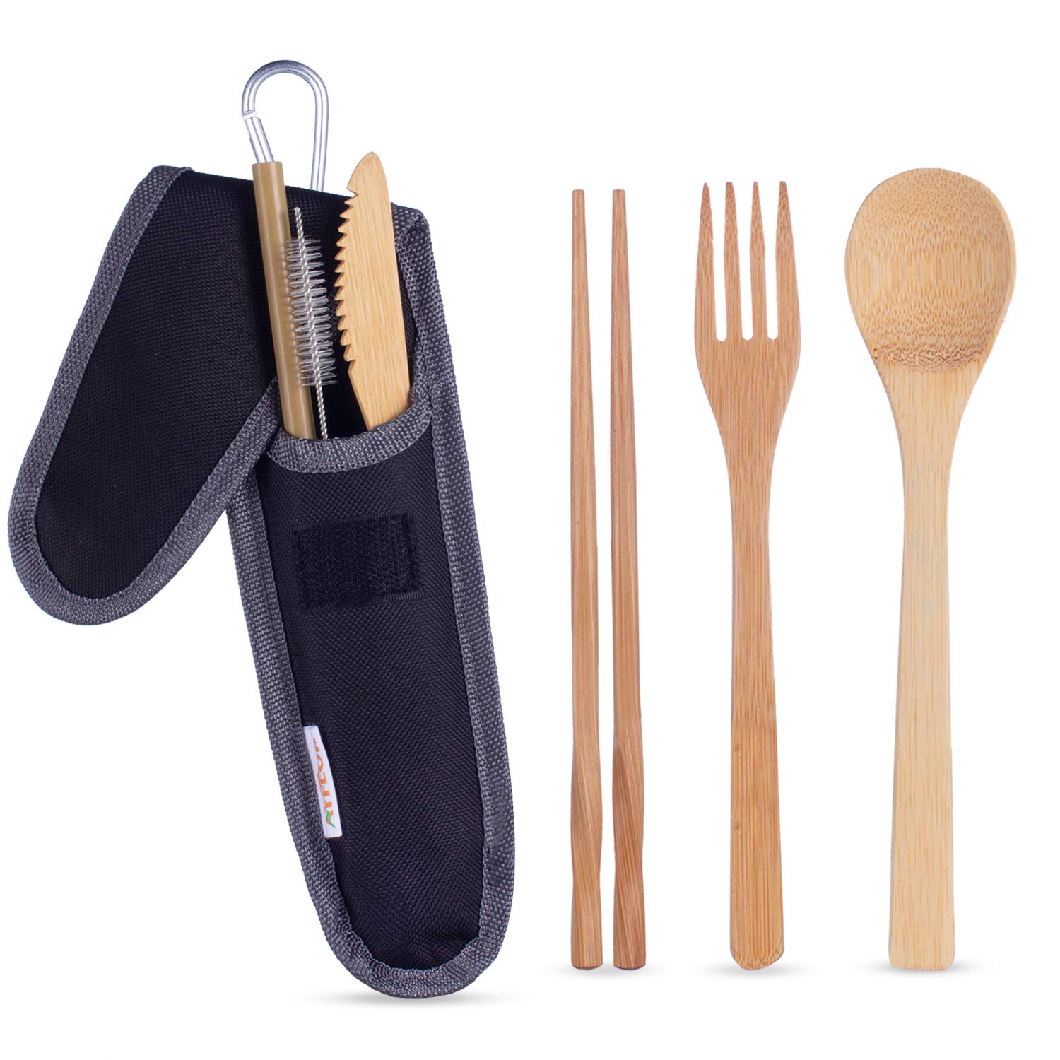 4. Bamboo Travel Utensils