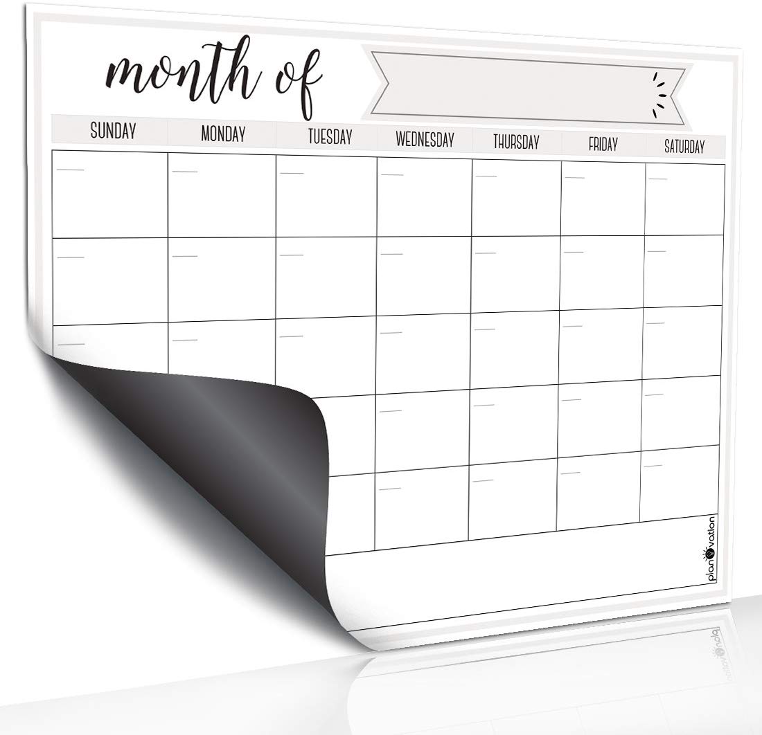 5. Magnetic Dry Erase Refrigerator Calendar