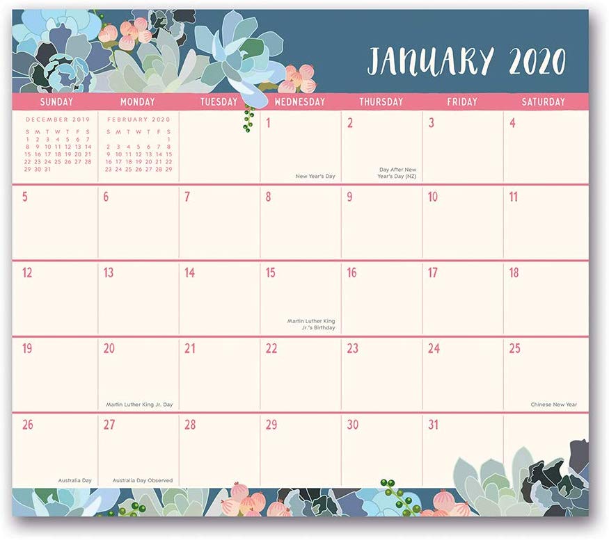 4. Orange Circle Studio 2010 Magnetic Monthly Calendar Pad