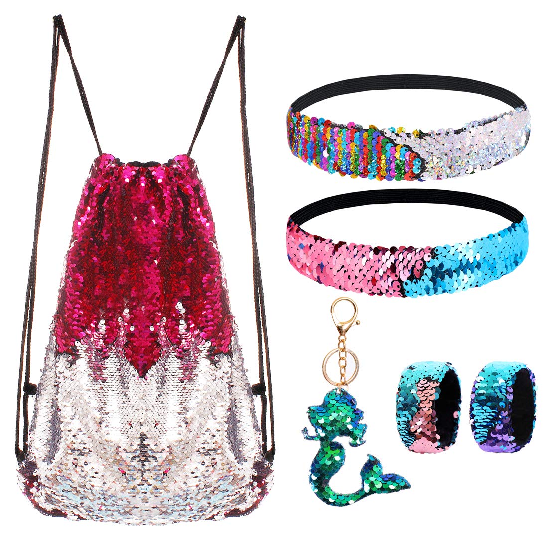 8. Reversible Mermaid Sequin Drawstring