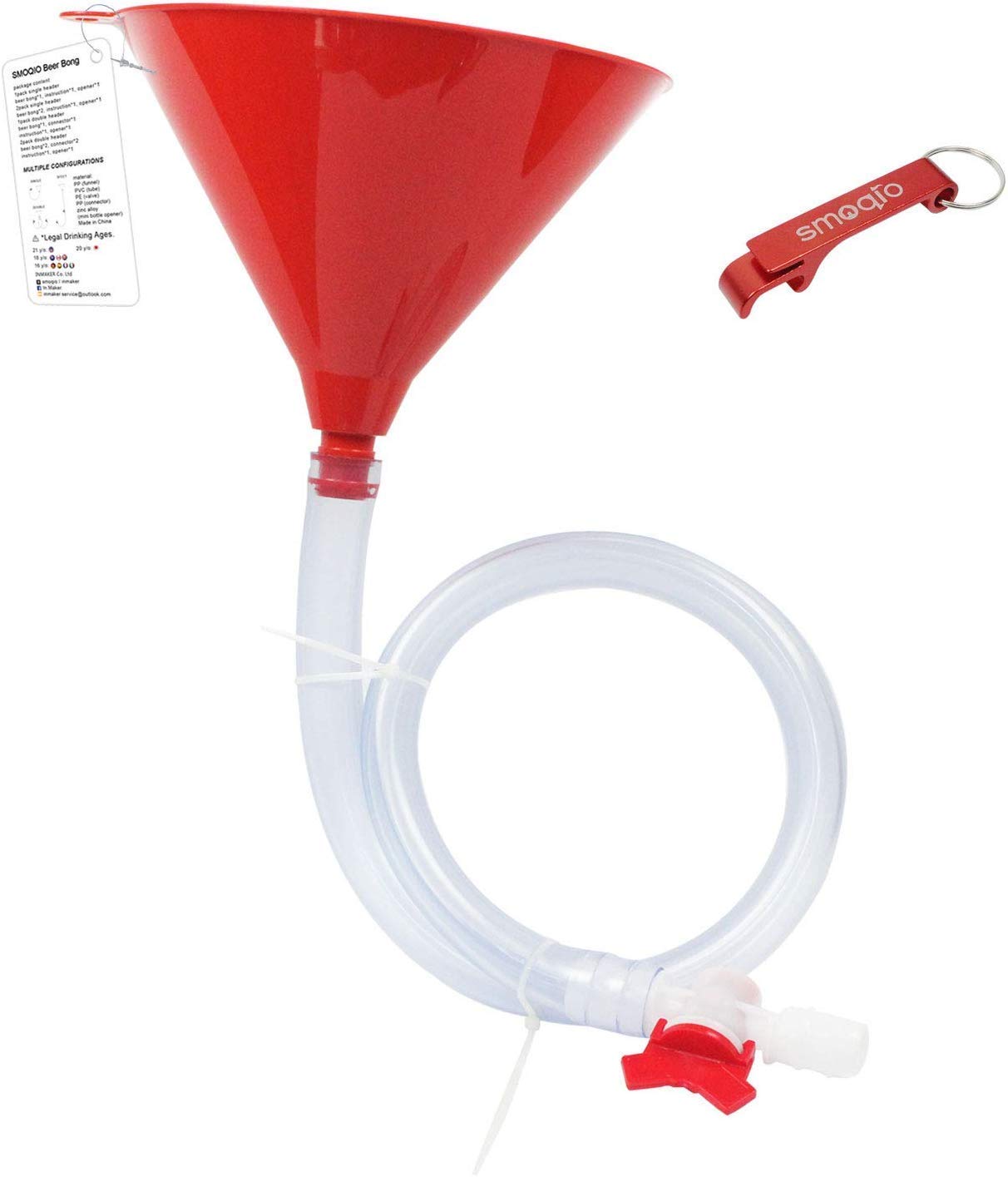 7. SMOQIO Beer Bong Funnel