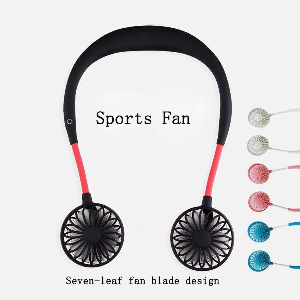 7. Hands-Free Neckband Fan