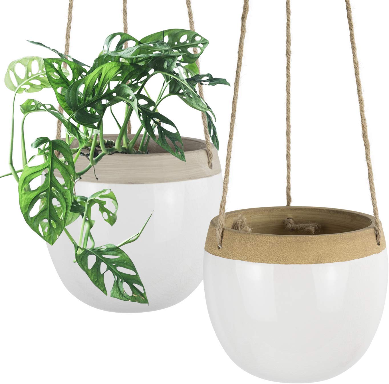 4. Ceramic Hanging Planters