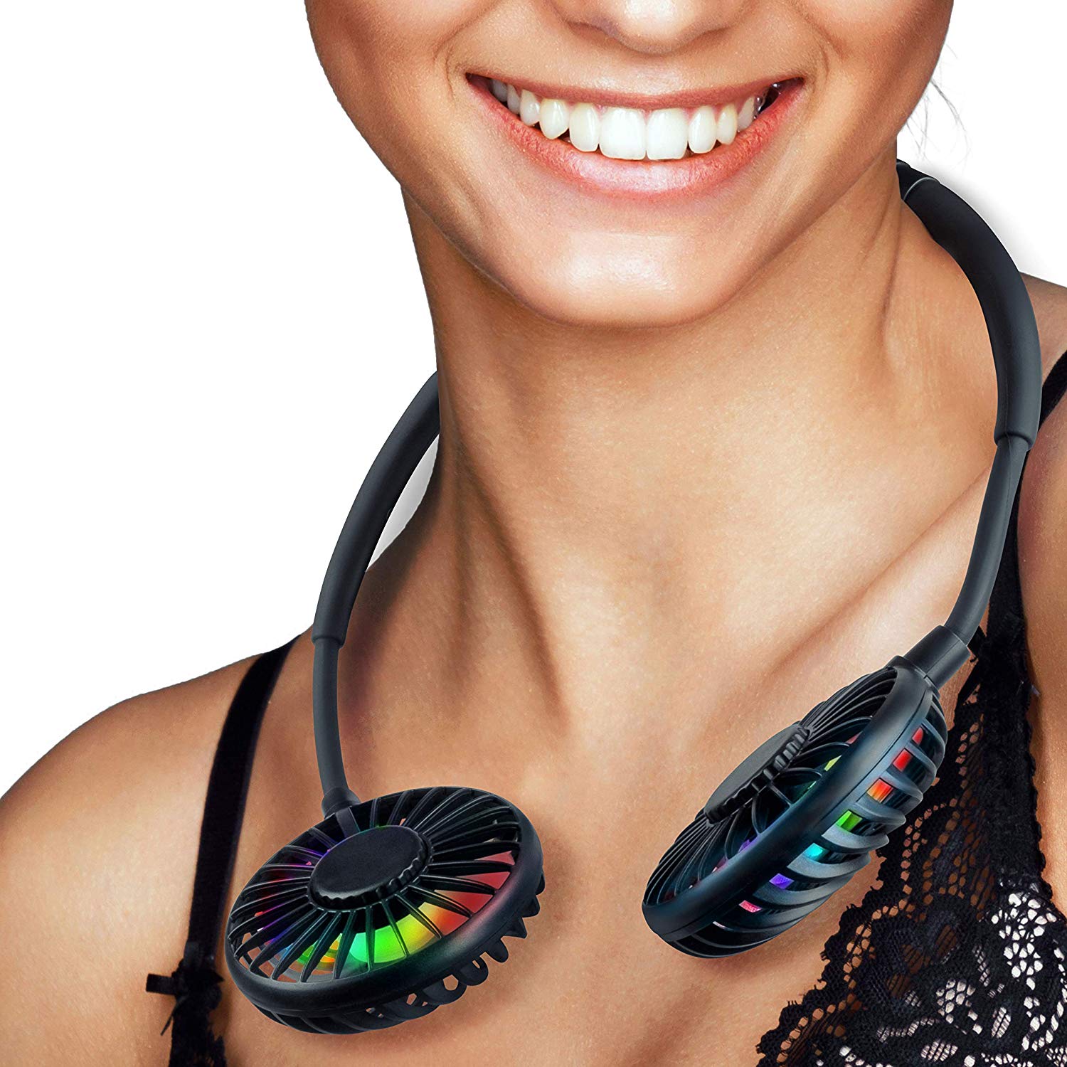 1. Hands-Free Portable Hanging Neck Fan