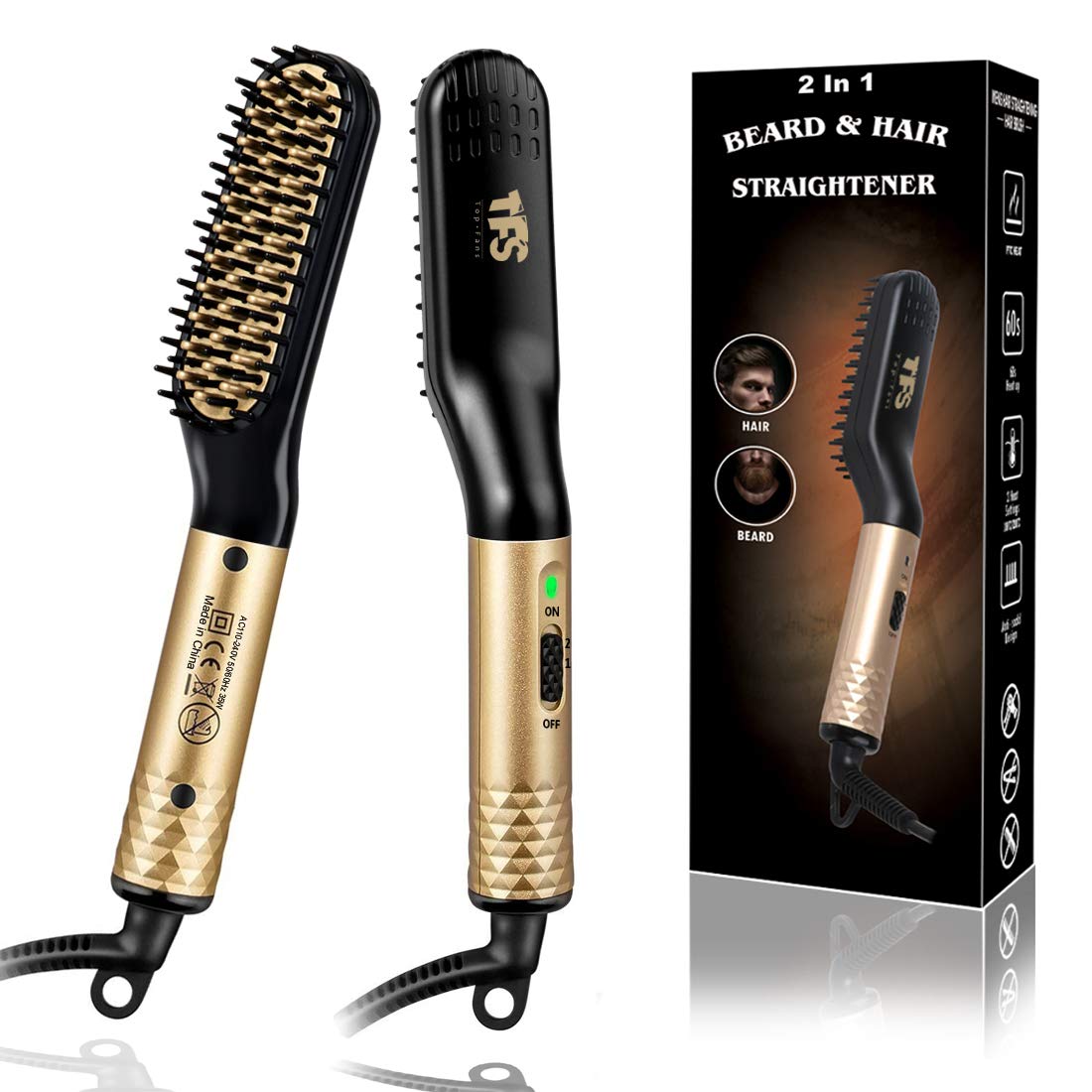 6. TFS Heated Beard Straightener