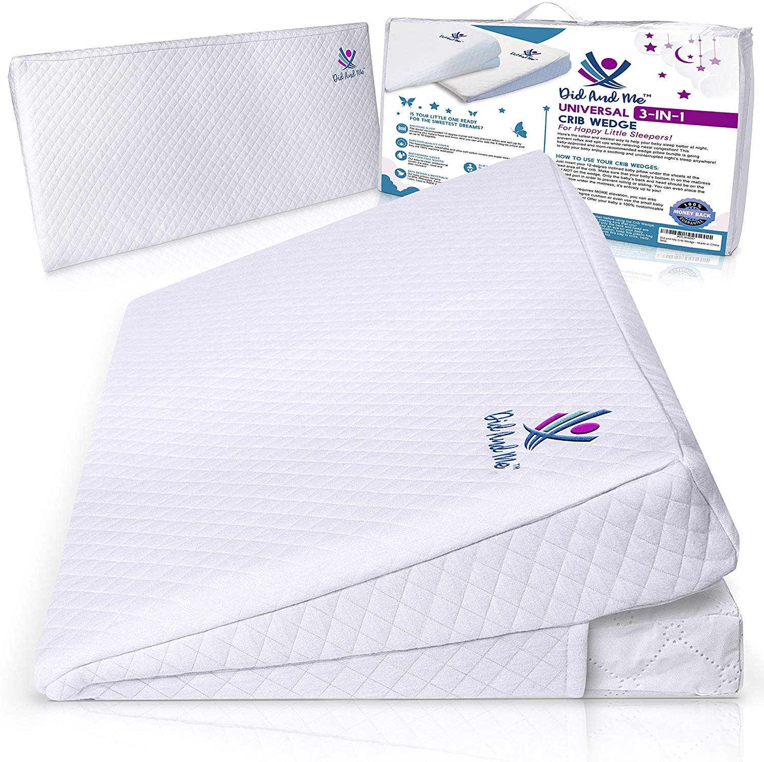 6: Did and Me Crib Wedge Pillow for Baby