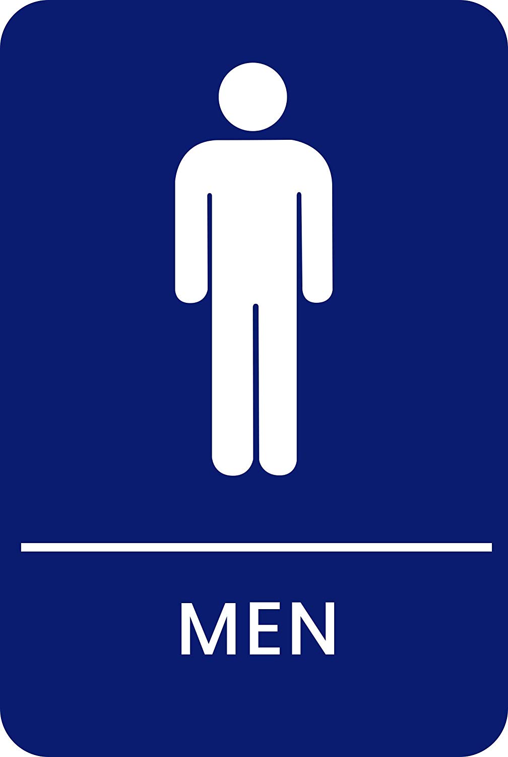 8. Corko Signs Mens Braille Restroom Sign