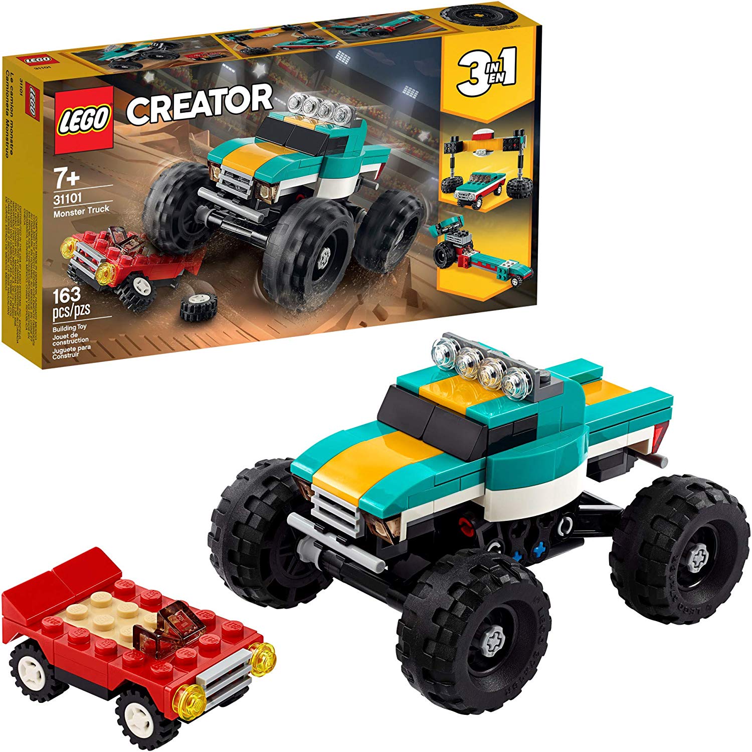 1. LEGO Creator 3in1 Monster Truck Toy