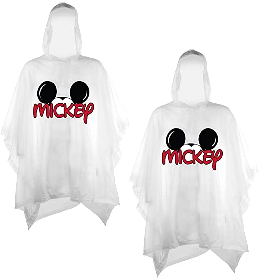 6: Disney 2-Pack Family Rain Ponchos, Mickey or Minnie Mouse, Adult & Youth