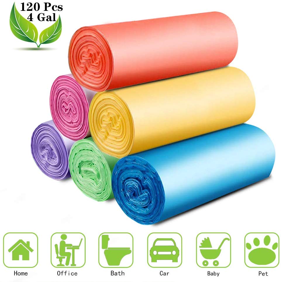 9. LEYME 4 Gallon Thicken Garbage Bags