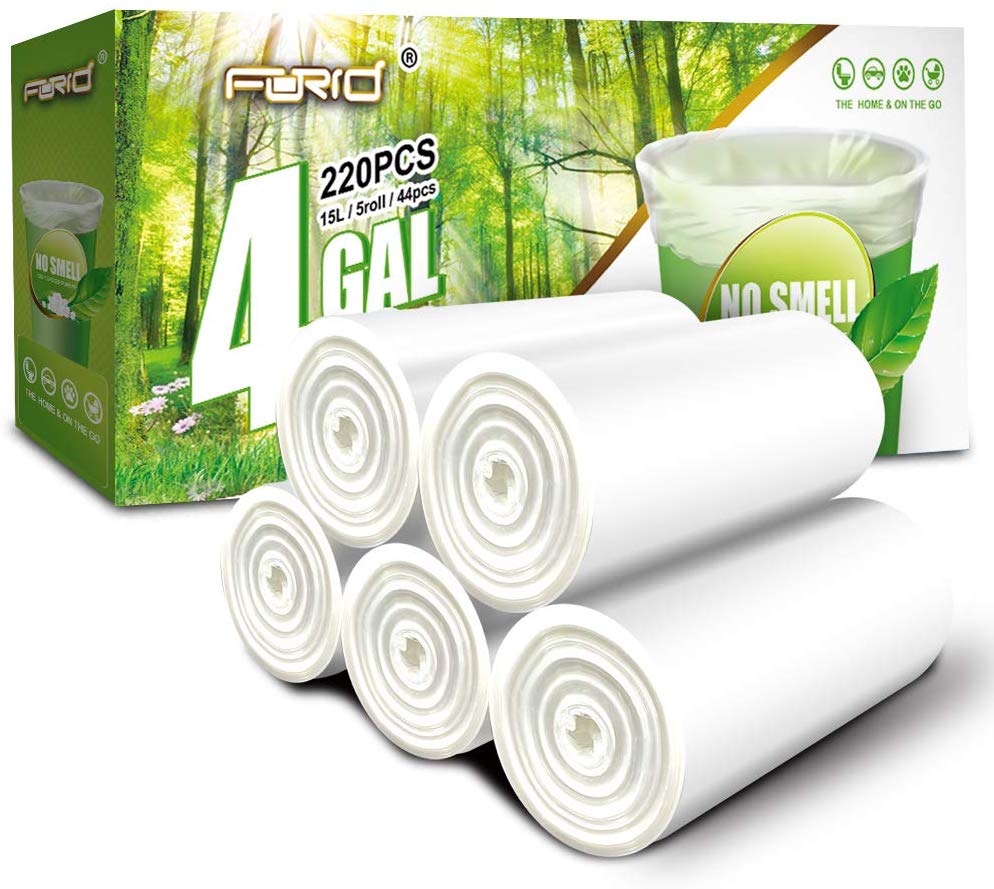 4. FORID Clear Small Trash Bags 