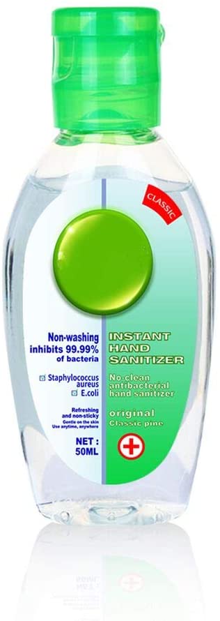 8: 50 ML Instant Hand Sanitizer Qshuye Hands-Free Disinfectant - Natural Hand Gel