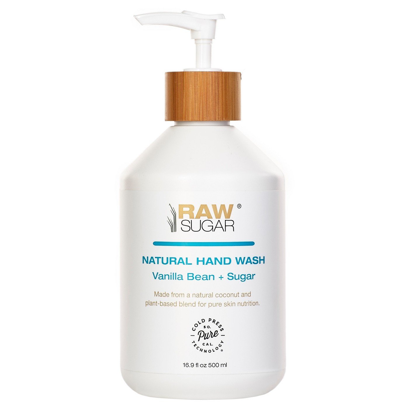 6. Raw Sugar Vanilla Bean Sugar Natural Hand Wash 16.9oz