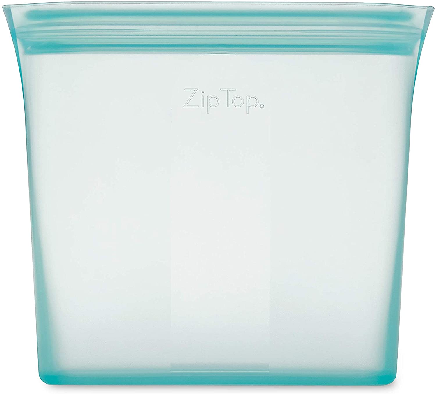 3. Zip Top Reusable 100% Platinum Silicone Containers - Sandwich Bag – Teal