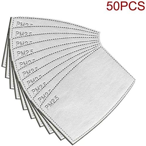  8. PM2.5 Activated Carbon Filter Replaceable Anti Haze Filter Paper for Adult Mask