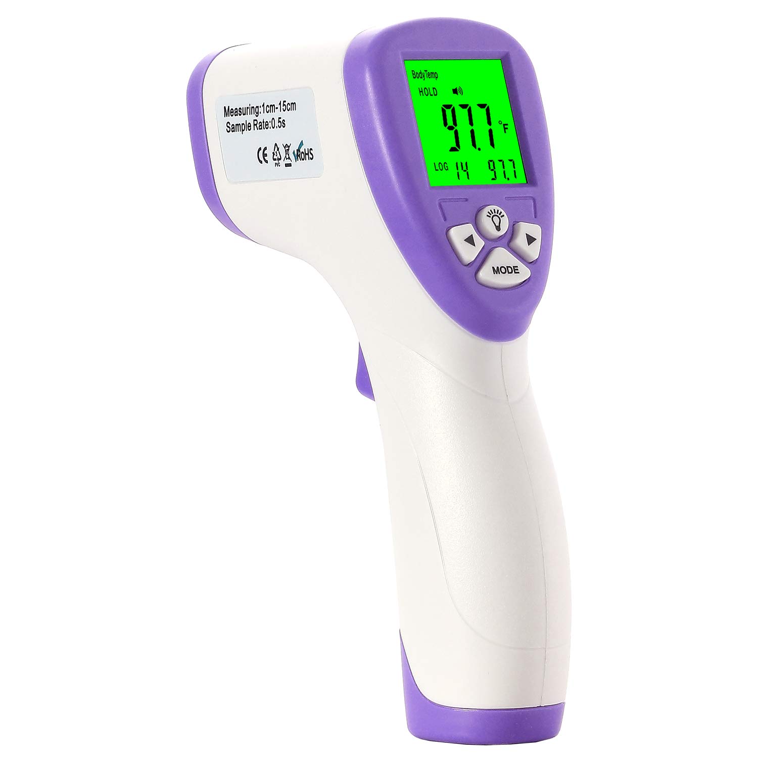 8. Forehead Thermometer, Non-Contact Infrared Baby Thermometer for Adults and Kids, Accurate Instant Readings, Fever Alarm, LCD Display