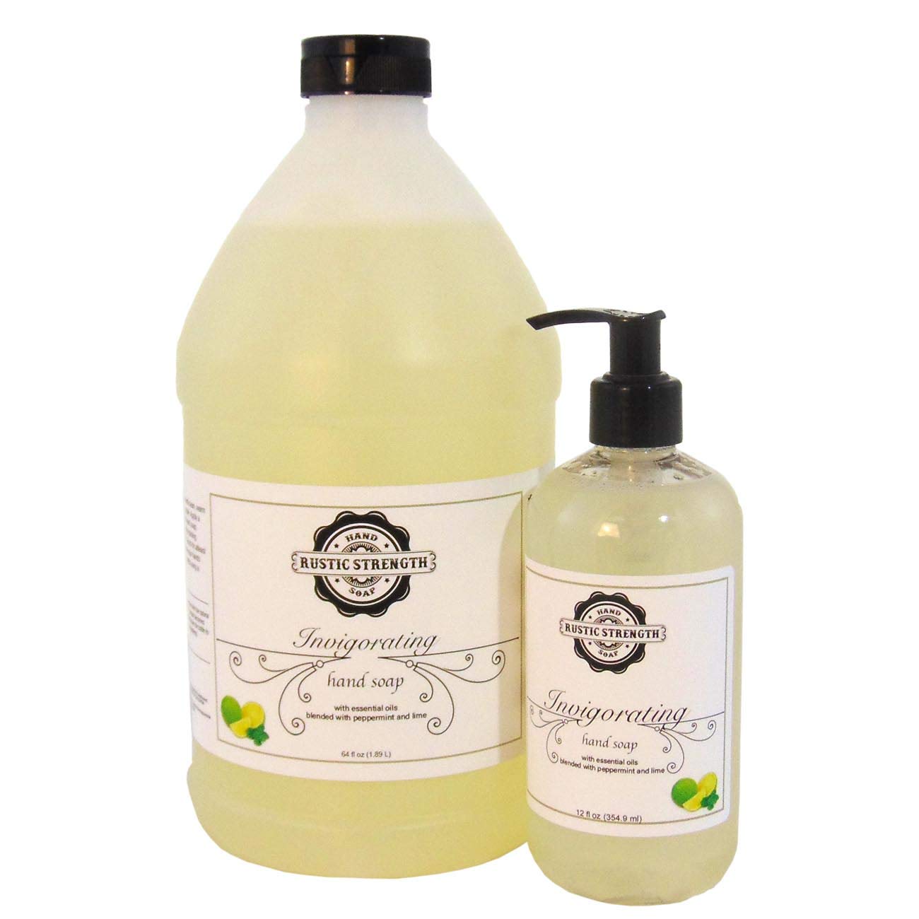 5. Liquid Hand Soap, Invigorating, 12oz countertop with 64oz refill