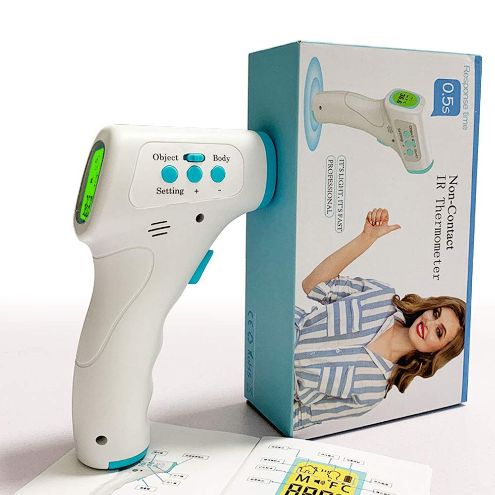 3. Non-Contact Forehead Digital Thermometer for Adults Kids and Baby, Medical Baby Thermometers for Fever, Infrared Thermometer with LCD Display Instant Accurate Reading for Body and Surface