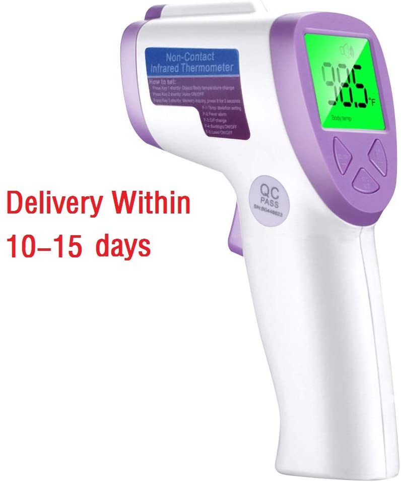 10.Forehead Thermometer and Ear Thermometer - Quick 1 Second Reading for Body, Surface and Room Forehead Thermometer for Baby, Kids and Adults CE and FDA Approved