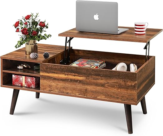 3. Simpli Home Richland Solid Wood Coffee Table