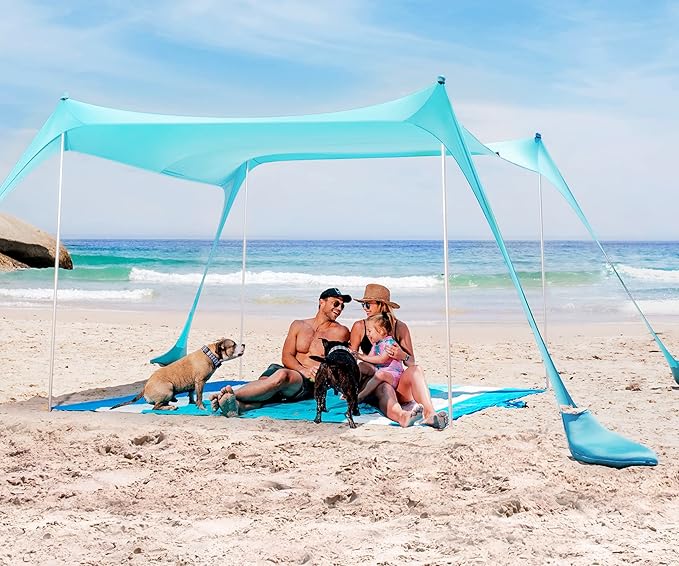 6. Pacific Breeze Easy Setup Beach Tent