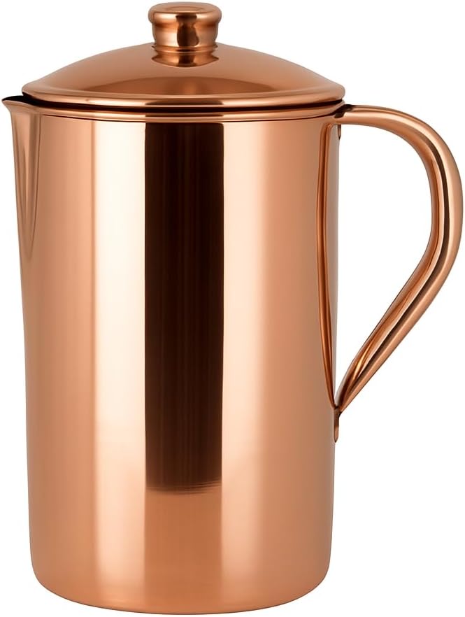 10. Healthandwealth Pure Copper Pitcher (1.5L)