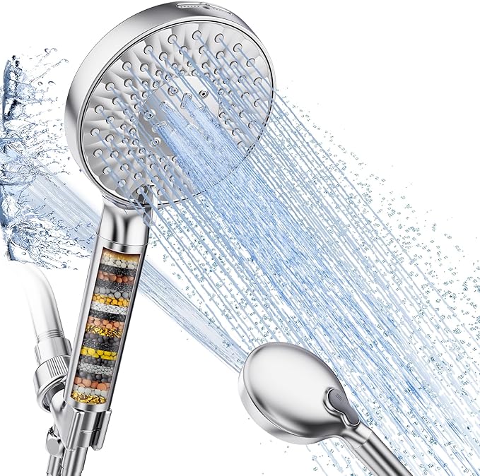 2. KES All-Metal Rain Shower Head Combo