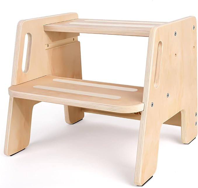7. HBTower 3-Step Ladder with Handrails